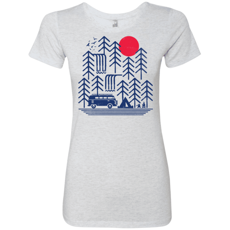T-Shirts Heather White / S Road Trip Days Women's Triblend T-Shirt