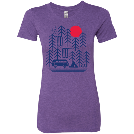 T-Shirts Purple Rush / S Road Trip Days Women's Triblend T-Shirt