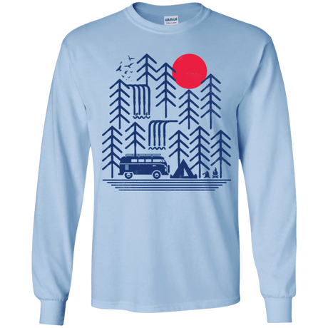 T-Shirts Light Blue / YS Road Trip Days Youth Long Sleeve T-Shirt