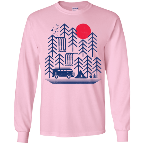 T-Shirts Light Pink / YS Road Trip Days Youth Long Sleeve T-Shirt