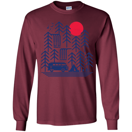 T-Shirts Maroon / YS Road Trip Days Youth Long Sleeve T-Shirt