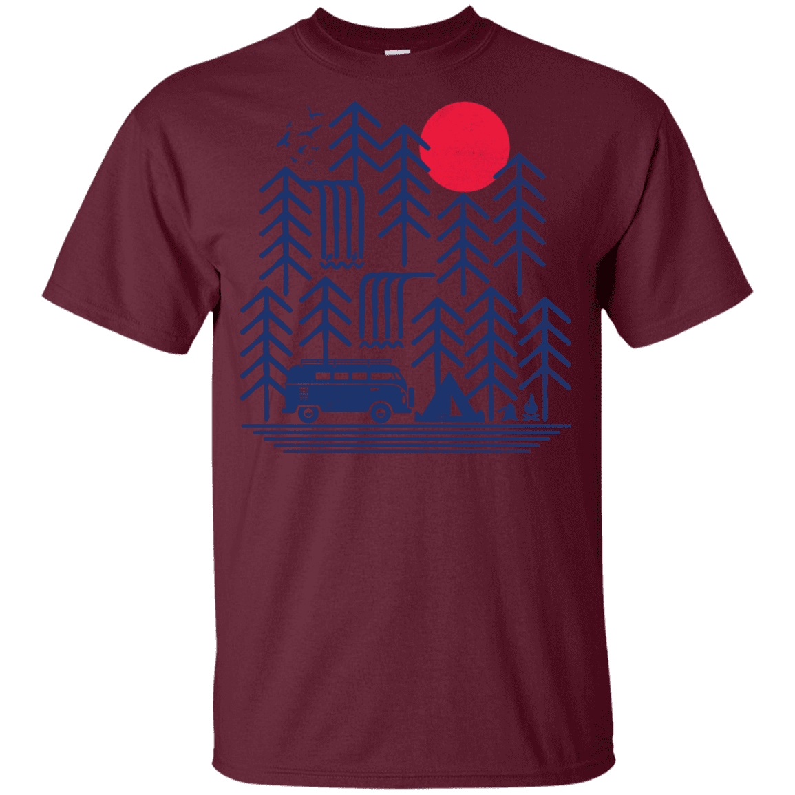 T-Shirts Maroon / YXS Road Trip Days Youth T-Shirt