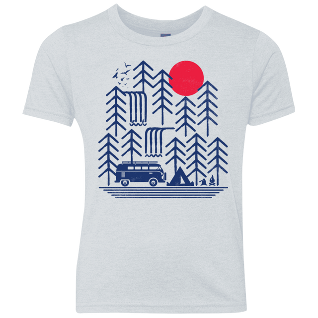 T-Shirts Heather White / YXS Road Trip Days Youth Triblend T-Shirt