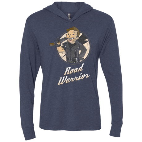 T-Shirts Vintage Navy / X-Small Road Warrior Triblend Long Sleeve Hoodie Tee