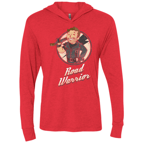 T-Shirts Vintage Red / X-Small Road Warrior Triblend Long Sleeve Hoodie Tee