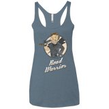 T-Shirts Indigo / X-Small Road Warrior Women's Triblend Racerback Tank