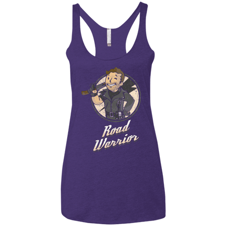 T-Shirts Purple / X-Small Road Warrior Women's Triblend Racerback Tank
