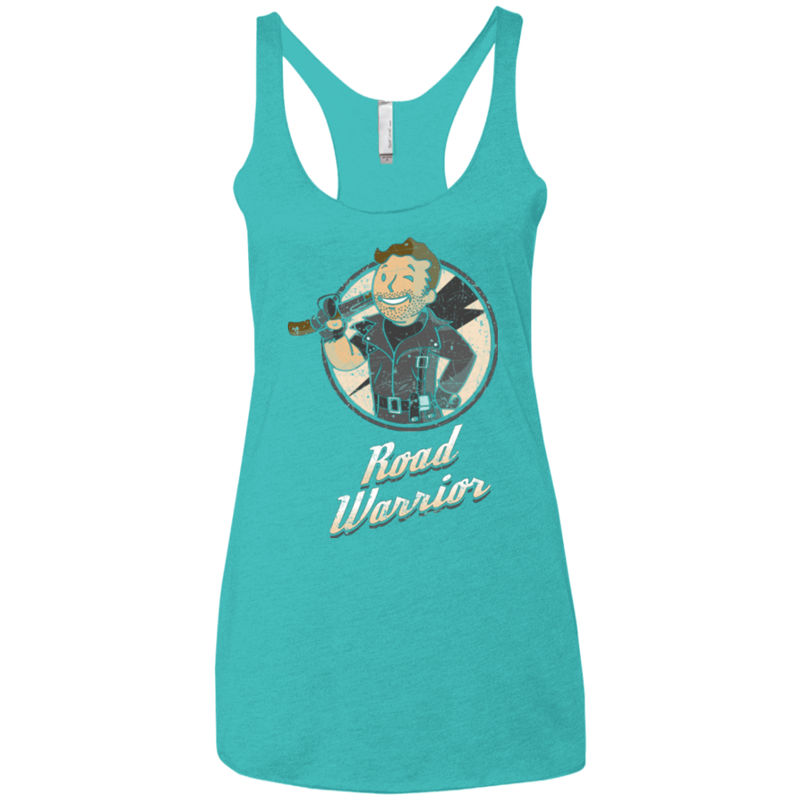 T-Shirts Tahiti Blue / X-Small Road Warrior Women's Triblend Racerback Tank
