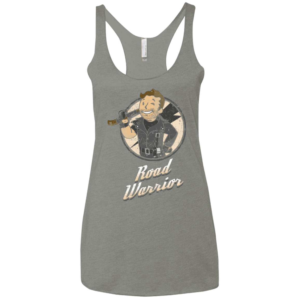 T-Shirts Venetian Grey / X-Small Road Warrior Women's Triblend Racerback Tank
