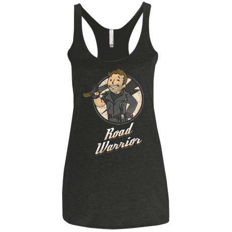 T-Shirts Vintage Black / X-Small Road Warrior Women's Triblend Racerback Tank