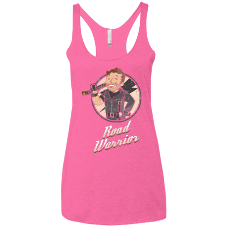 T-Shirts Vintage Pink / X-Small Road Warrior Women's Triblend Racerback Tank
