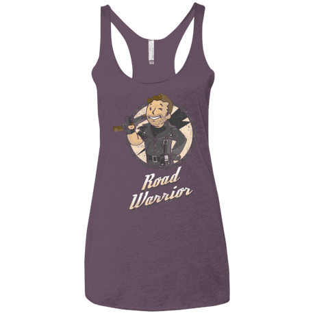 T-Shirts Vintage Purple / X-Small Road Warrior Women's Triblend Racerback Tank
