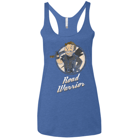 T-Shirts Vintage Royal / X-Small Road Warrior Women's Triblend Racerback Tank
