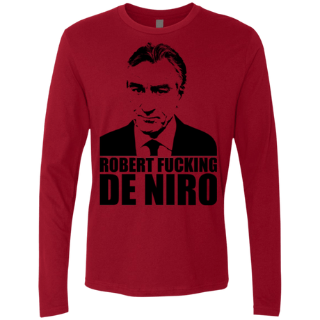 T-Shirts Cardinal / Small Robert Fucking DeNiro Men's Premium Long Sleeve