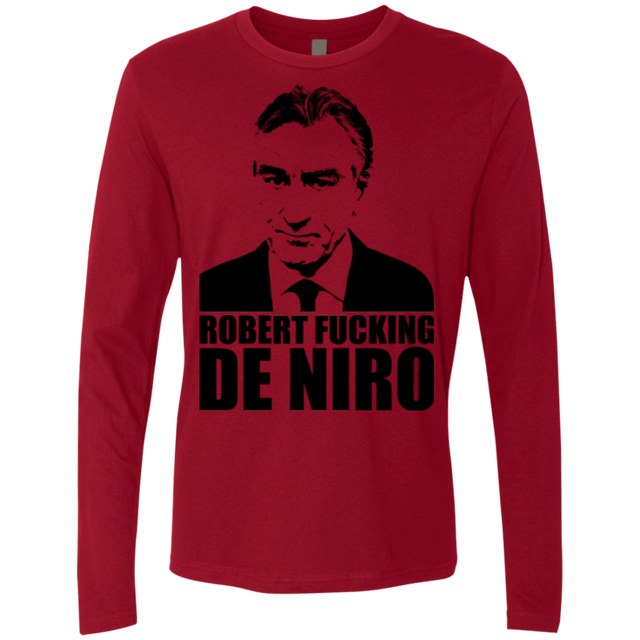 T-Shirts Cardinal / Small Robert Fucking DeNiro Men's Premium Long Sleeve