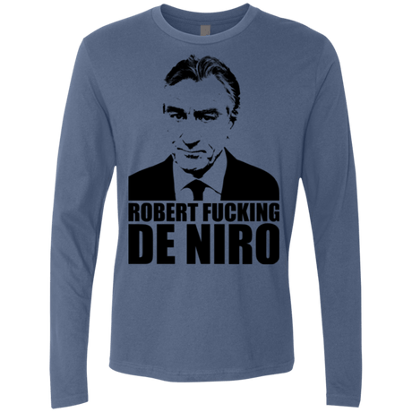 T-Shirts Indigo / Small Robert Fucking DeNiro Men's Premium Long Sleeve