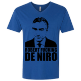 T-Shirts Royal / X-Small Robert Fucking DeNiro Men's Premium V-Neck