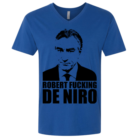 T-Shirts Royal / X-Small Robert Fucking DeNiro Men's Premium V-Neck