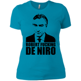T-Shirts Turquoise / X-Small Robert Fucking DeNiro Women's Premium T-Shirt