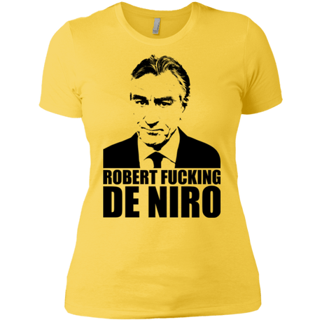 T-Shirts Vibrant Yellow / X-Small Robert Fucking DeNiro Women's Premium T-Shirt