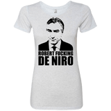 T-Shirts Heather White / Small Robert Fucking DeNiro Women's Triblend T-Shirt