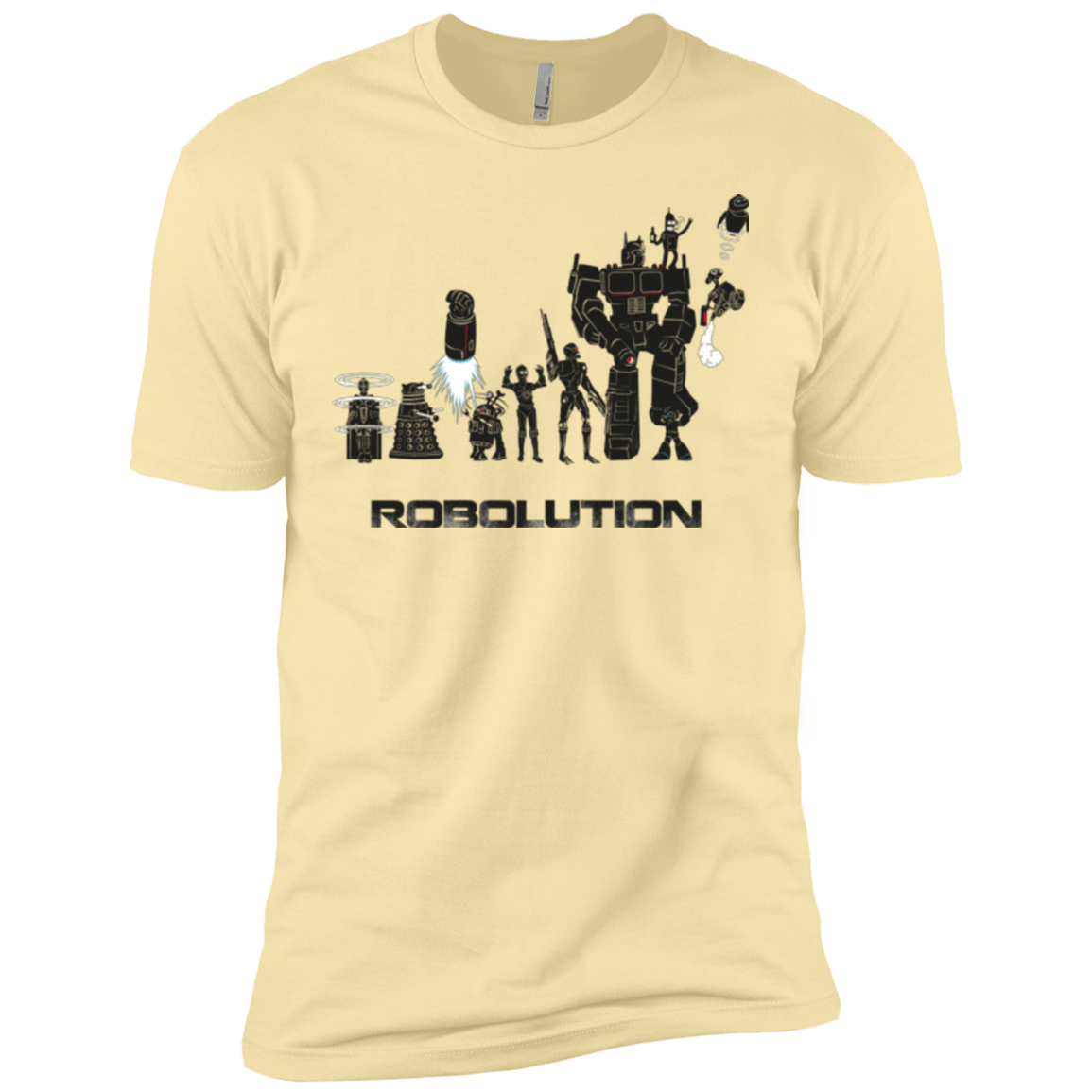 T-Shirts Banana Cream / X-Small Robolution Men's Premium T-Shirt