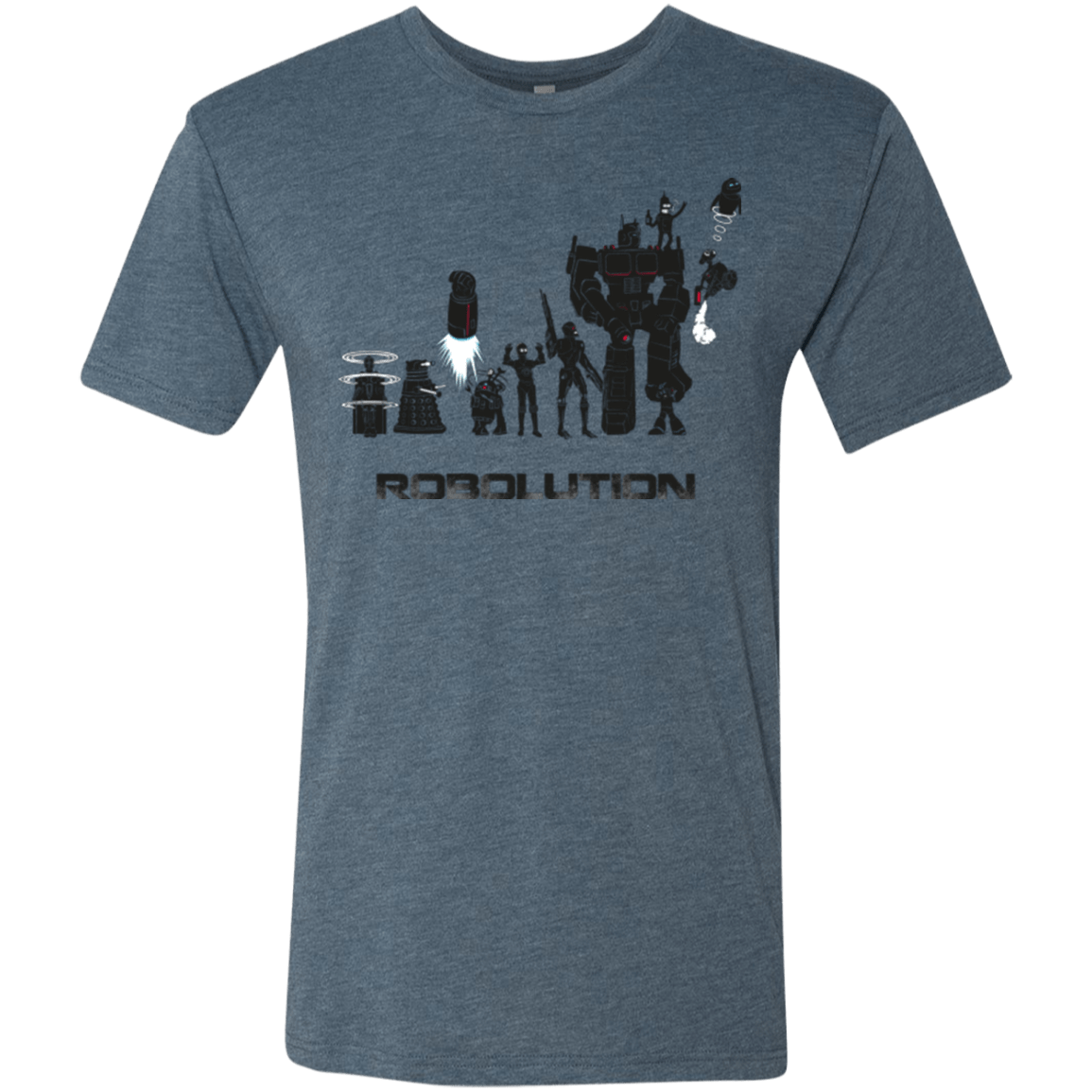 T-Shirts Indigo / Small Robolution Men's Triblend T-Shirt