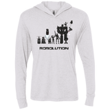 T-Shirts Heather White / X-Small Robolution Triblend Long Sleeve Hoodie Tee