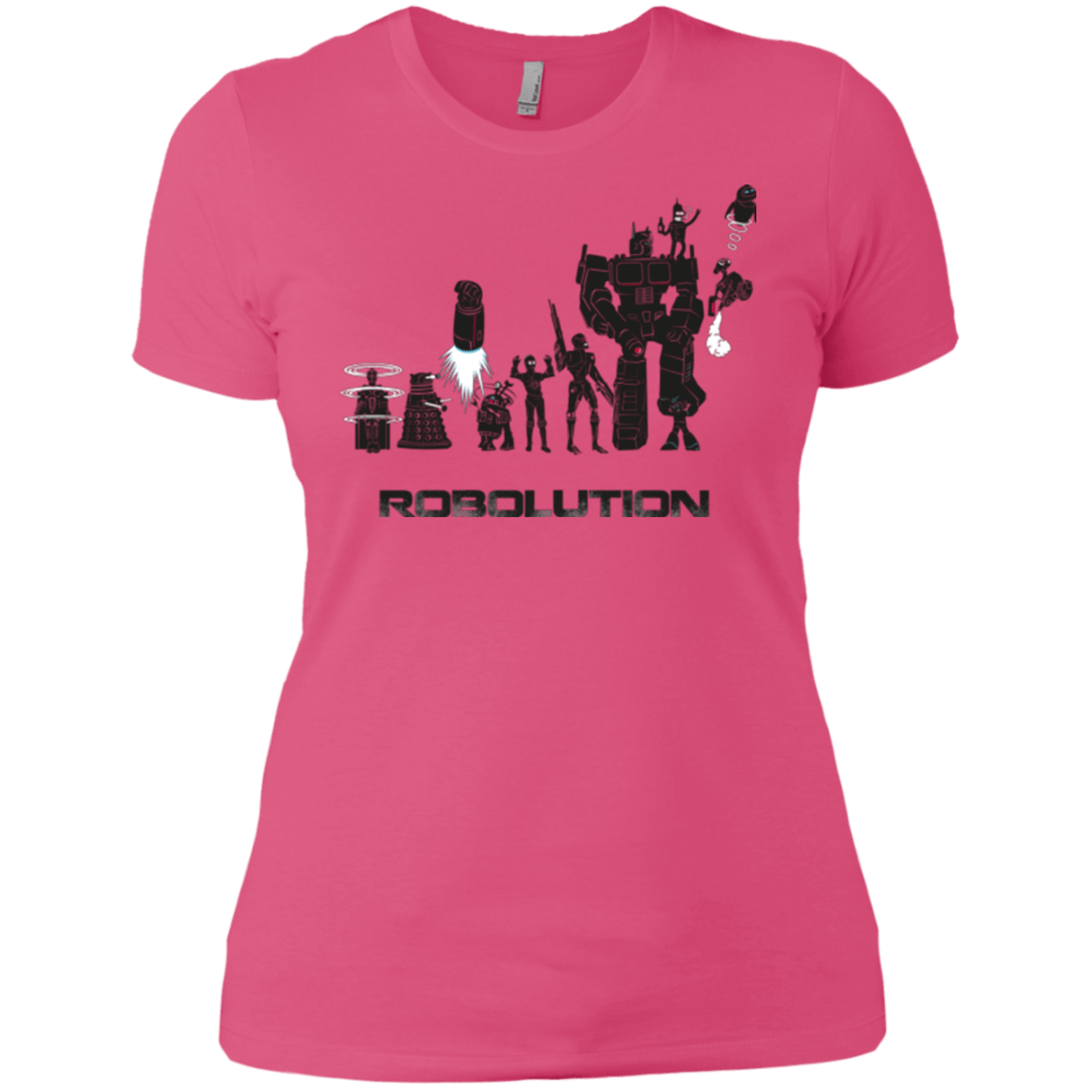 T-Shirts Hot Pink / X-Small Robolution Women's Premium T-Shirt