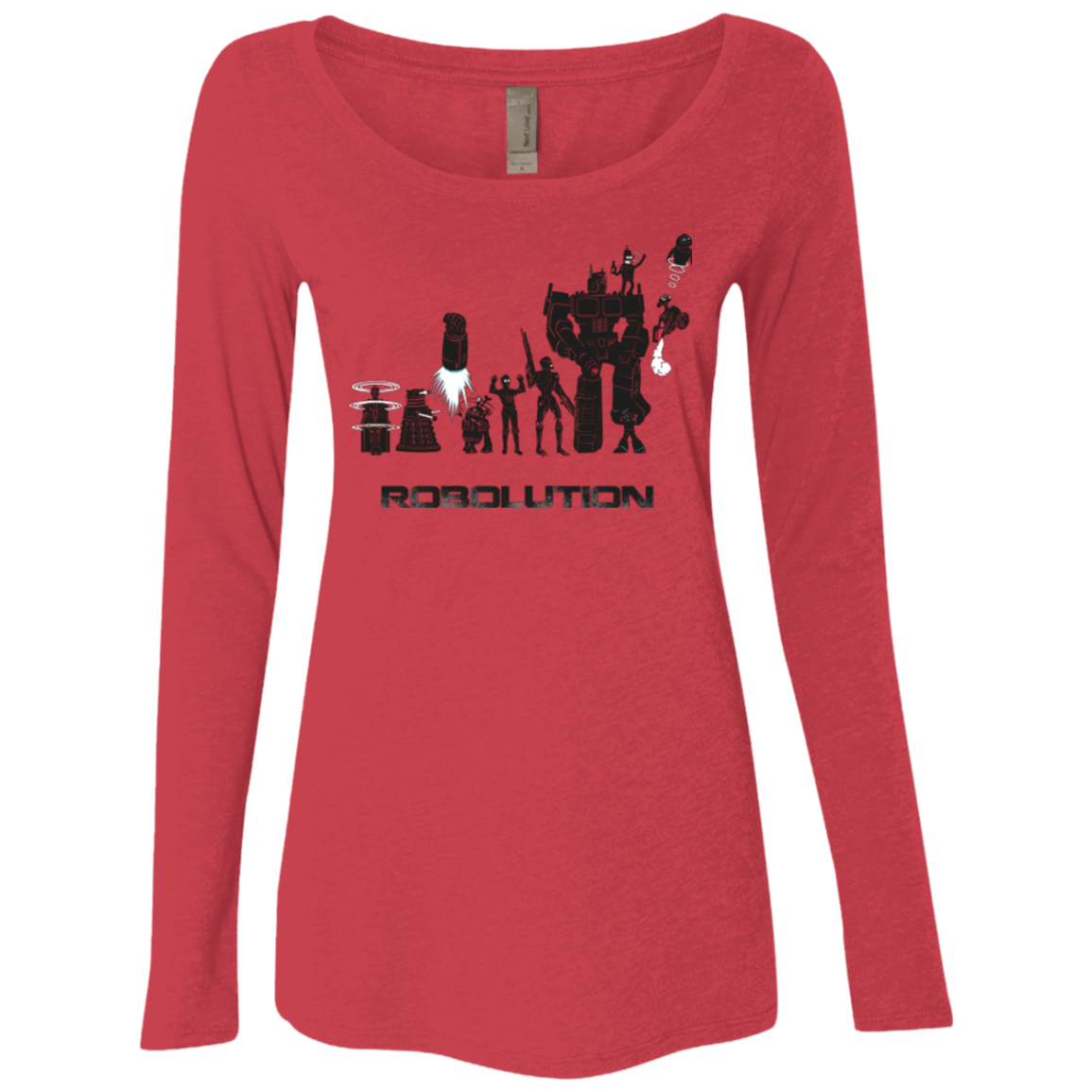 T-Shirts Vintage Red / Small Robolution Women's Triblend Long Sleeve Shirt