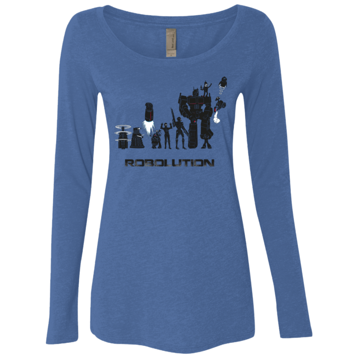 T-Shirts Vintage Royal / Small Robolution Women's Triblend Long Sleeve Shirt