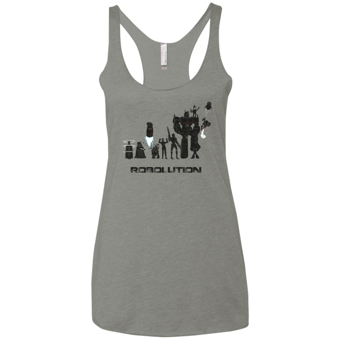 T-Shirts Venetian Grey / X-Small Robolution Women's Triblend Racerback Tank