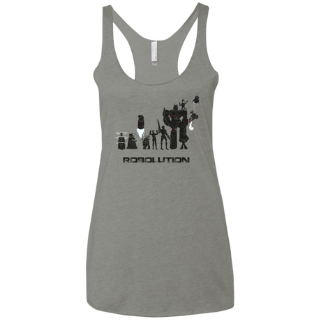 T-Shirts Venetian Grey / X-Small Robolution Women's Triblend Racerback Tank