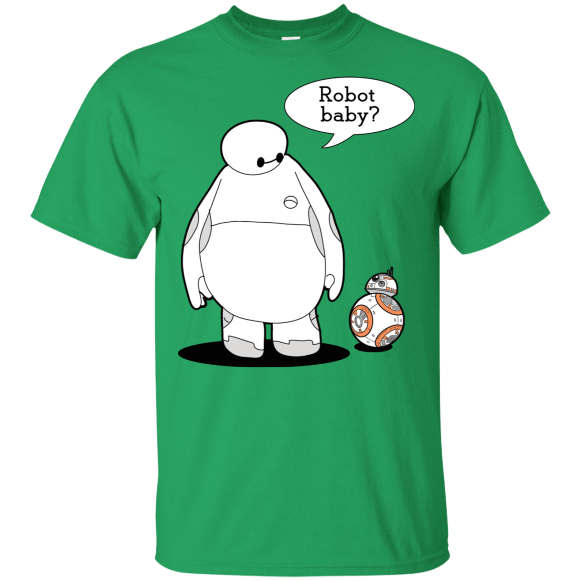 T-Shirts Irish Green / S Robot Baby T-Shirt