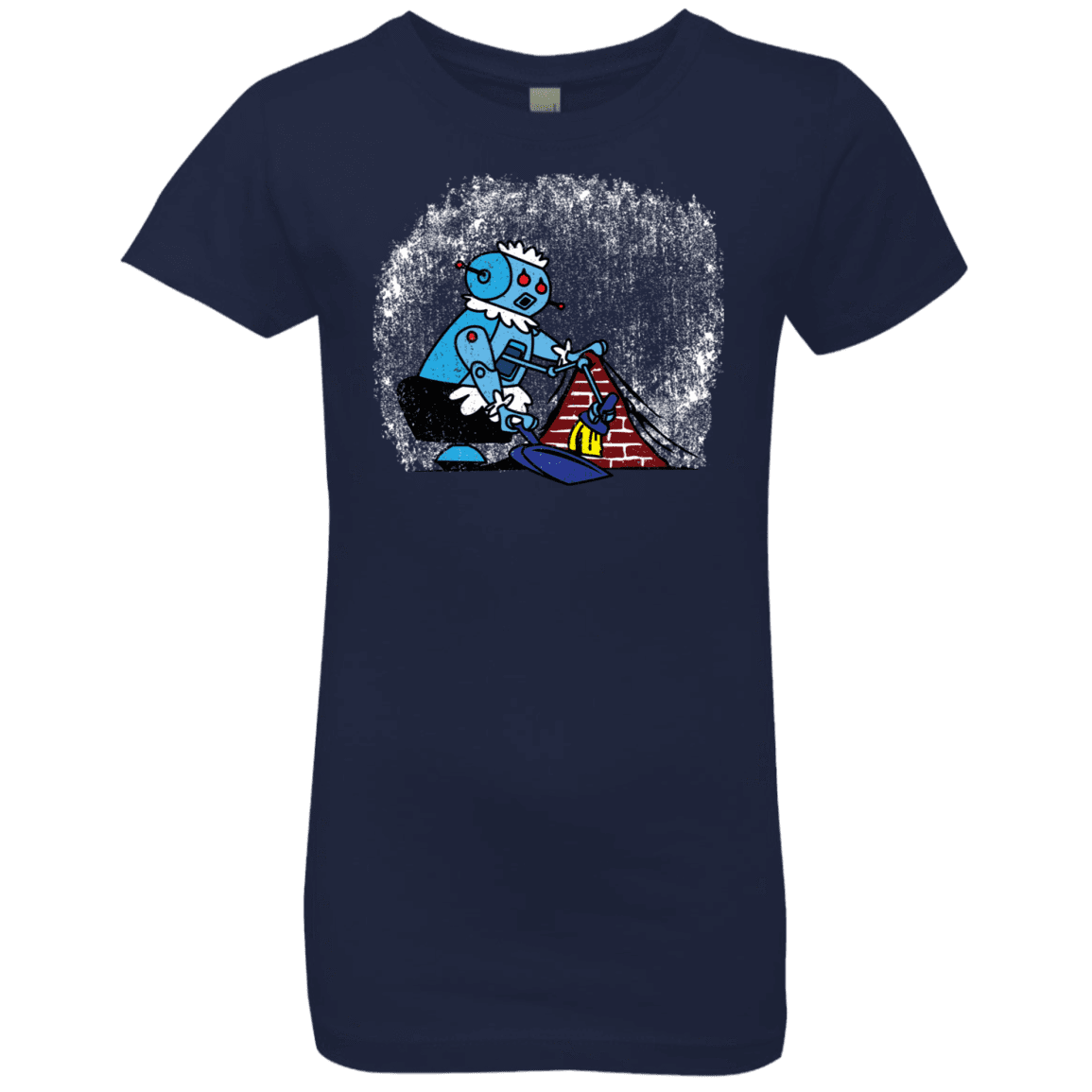 T-Shirts Midnight Navy / YXS Robot Cleaner Girls Premium T-Shirt