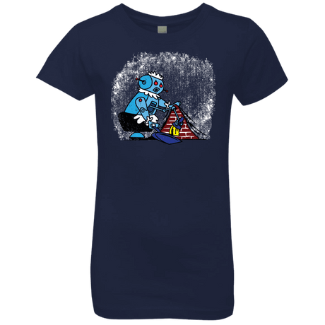 T-Shirts Midnight Navy / YXS Robot Cleaner Girls Premium T-Shirt