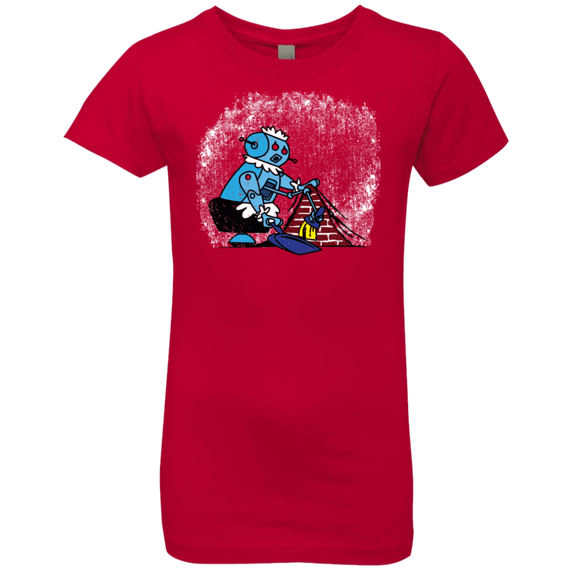 T-Shirts Red / YXS Robot Cleaner Girls Premium T-Shirt