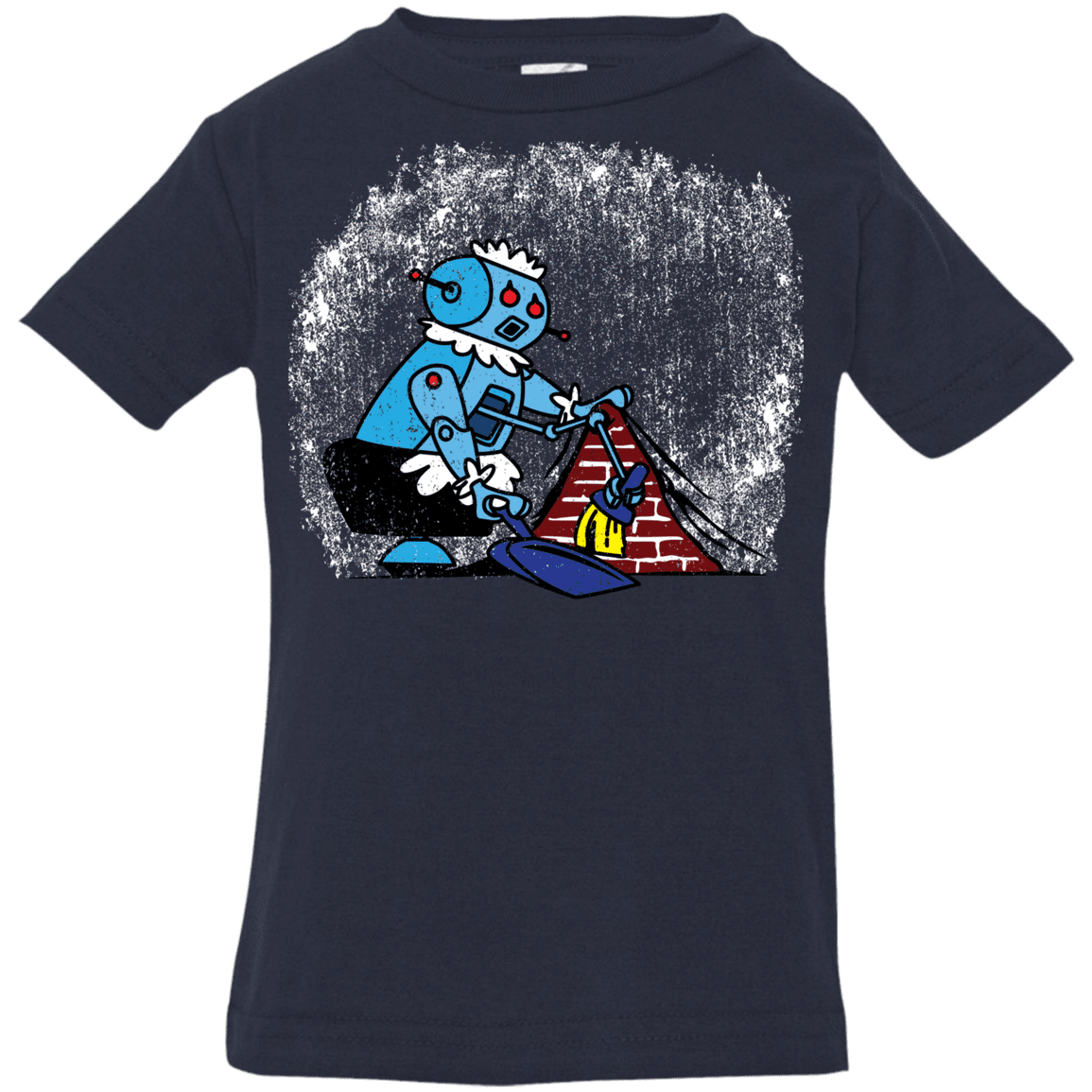 T-Shirts Navy / 6 Months Robot Cleaner Infant Premium T-Shirt