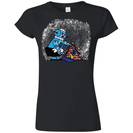 T-Shirts Black / S Robot Cleaner Junior Slimmer-Fit T-Shirt