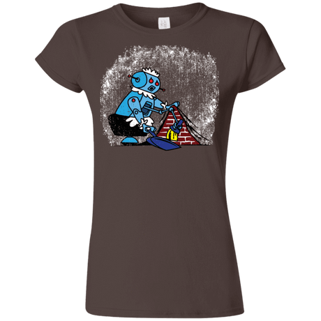 T-Shirts Dark Chocolate / S Robot Cleaner Junior Slimmer-Fit T-Shirt