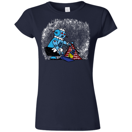 T-Shirts Navy / S Robot Cleaner Junior Slimmer-Fit T-Shirt