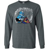 T-Shirts Dark Heather / S Robot Cleaner Men's Long Sleeve T-Shirt