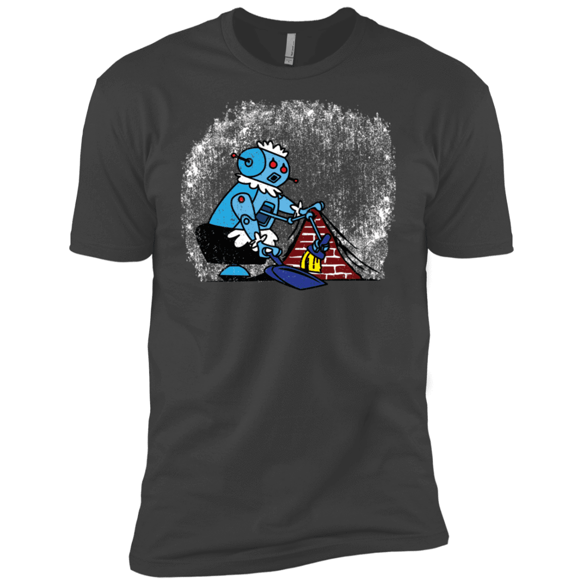 T-Shirts Heavy Metal / X-Small Robot Cleaner Men's Premium T-Shirt