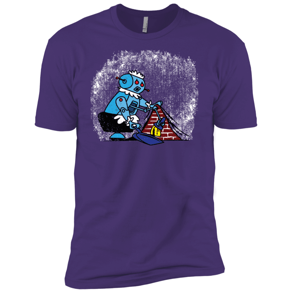 T-Shirts Purple Rush/ / X-Small Robot Cleaner Men's Premium T-Shirt