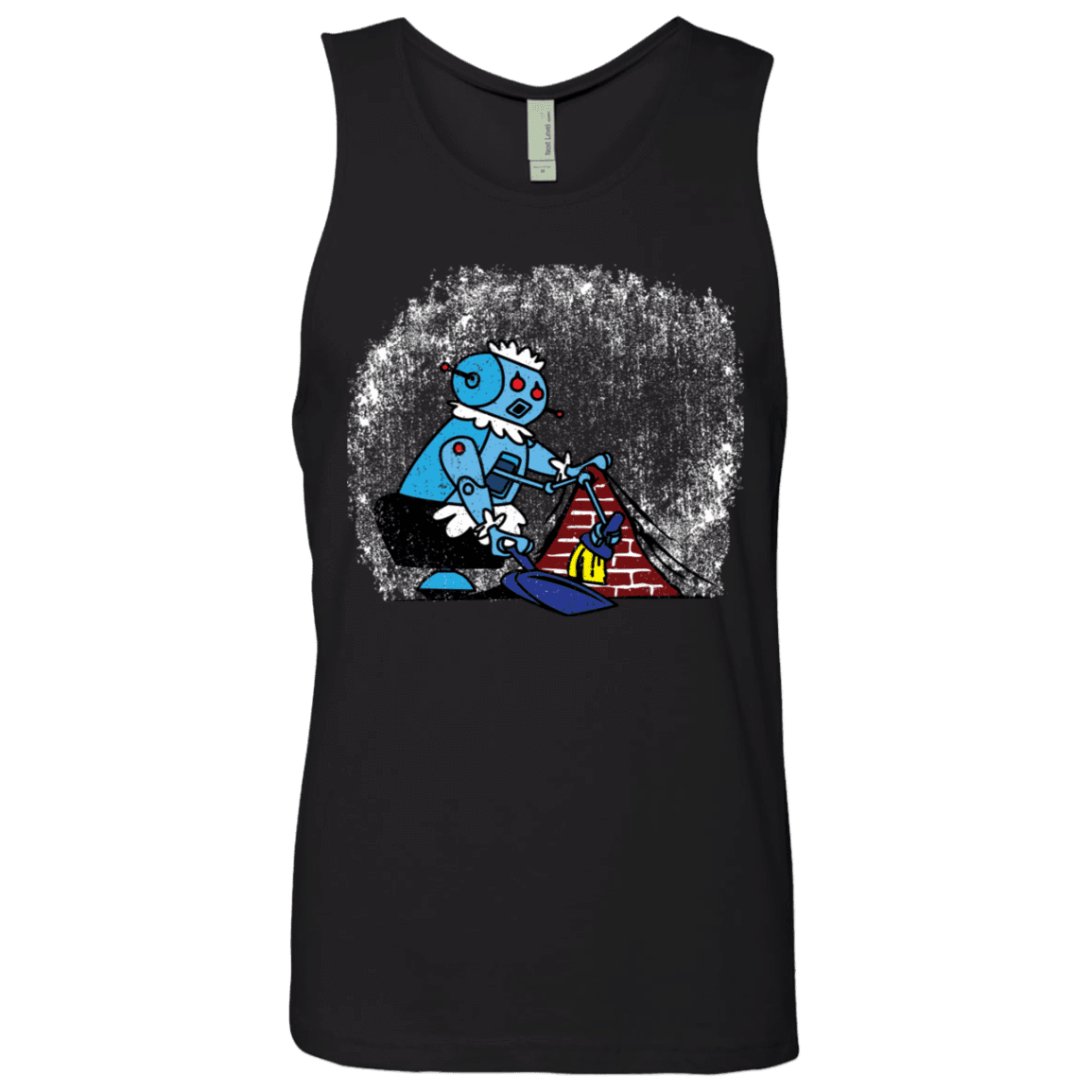 T-Shirts Black / S Robot Cleaner Men's Premium Tank Top