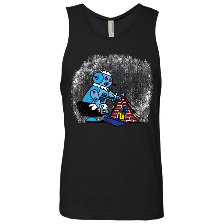 T-Shirts Black / S Robot Cleaner Men's Premium Tank Top