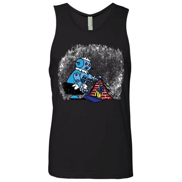 T-Shirts Black / S Robot Cleaner Men's Premium Tank Top