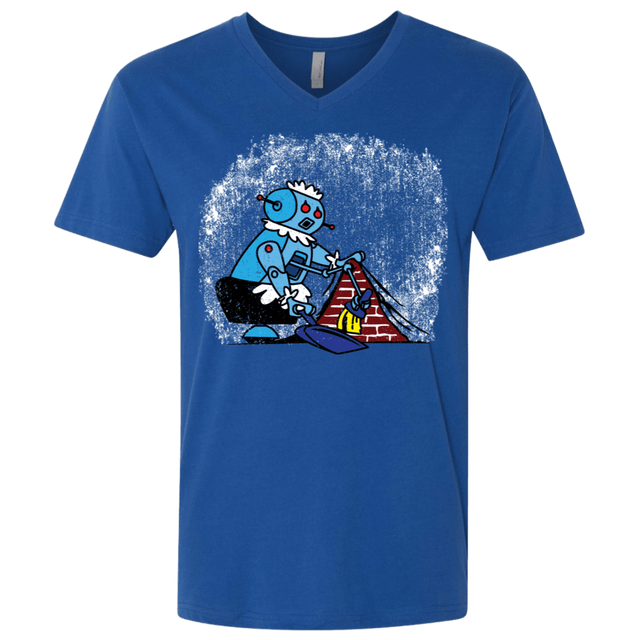 T-Shirts Royal / X-Small Robot Cleaner Men's Premium V-Neck