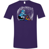 T-Shirts Purple / S Robot Cleaner Men's Semi-Fitted Softstyle