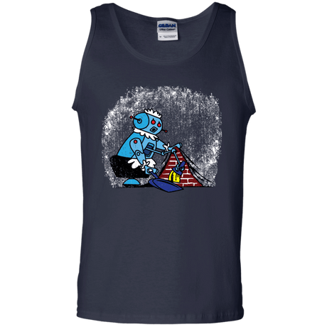 T-Shirts Navy / S Robot Cleaner Men's Tank Top